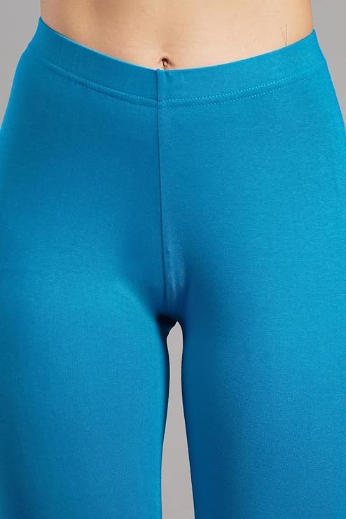 Image of Women Cotton Solid Belt Ankle Length Legging Four Way Lycra Leggings