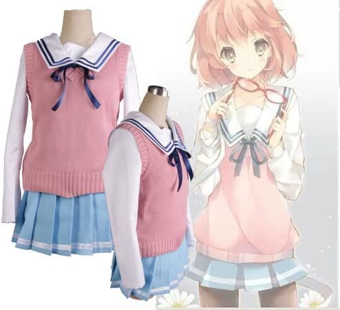 【美品】【ウィッグ付き】境界の彼方 栗山未来 コスプレ 制服 セーラー Amazon.co.jp: 雨滴cos境界の彼方 栗山未来 コスプレ 衣装セット 夏服