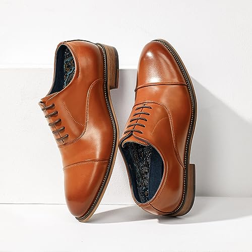 Bruno Marc Men's Leather Lined Dress Oxfords Shoes