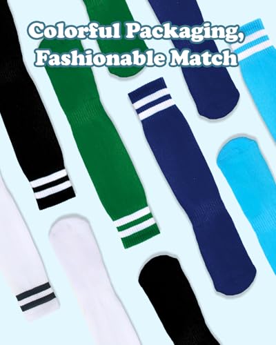 Derkue 5 Pair Kids Soccer Socks4