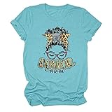 2023 Senior MOM Senior Grandma Shirt Casual Short Sleeve Tops Cute Daily Shirts (Sells SEPATATELY)