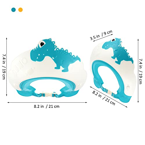 Image of 4Pcs Shower Caps Shower Crown Adjustable Bath Hat Cute Shampoo Cap Bath Shower Ear Covers for, Hair Washing Cap for