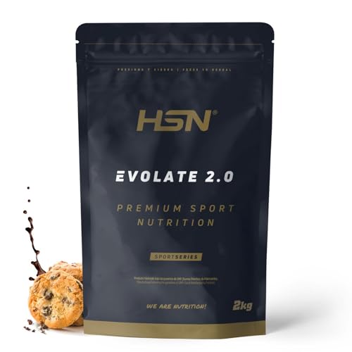 HSN Aislado de Proteína de Suero CFM Evolate 2.0 | Chocolate Galletas 2Kg | Whey Protein Isolate 90% | Grass-Fed | Enzimas DigeZyme® | No-GMO, Vegetariano, Sin Gluten ni Soja