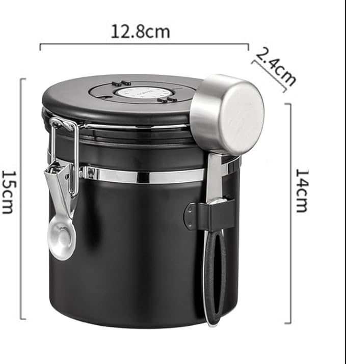 Dispensador de Café Acero Inoxidable 304 1.5L Hermético con Cuchara miniatura 3