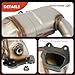 A-Premium Rear Catalytic Converter Kit Direct-Fit Compatible with Jeep KK Series Cherokee 2014-2018 3.2L & Chrysler 200 2015-2017 3.6L, EPA Compliant, Replace# 68105875AC, 68105875AD