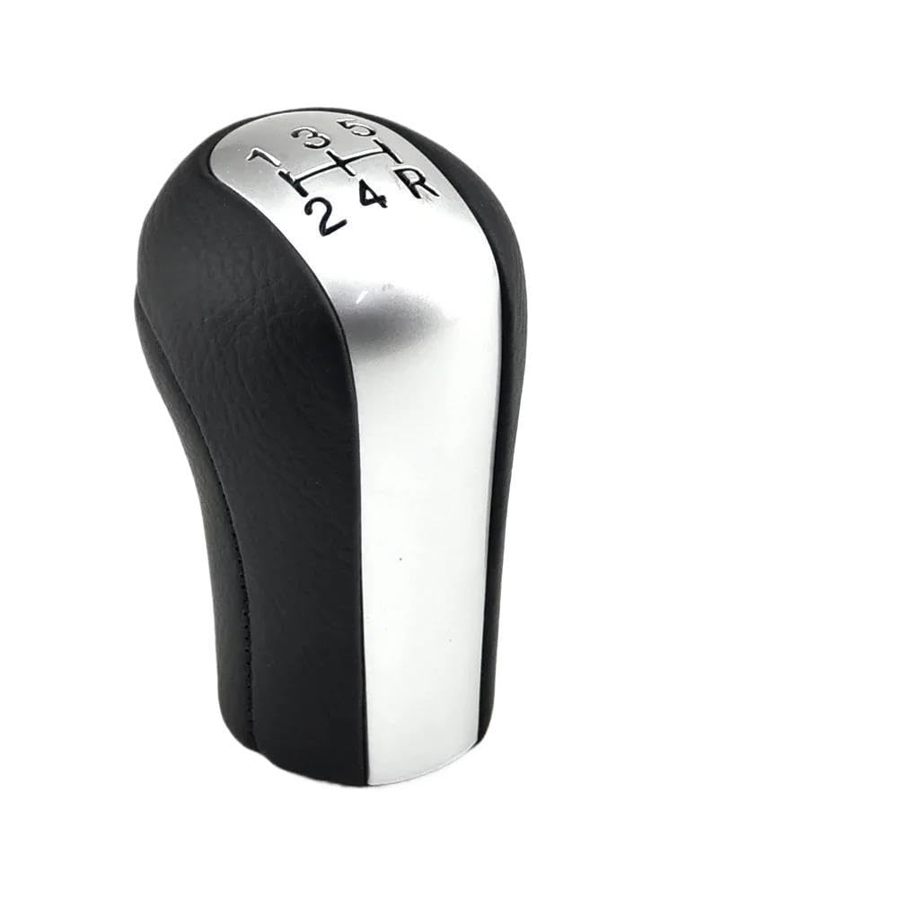 Sxqpocar Silver 5 5/6 Speed Gear Shift Knob For Toyota Corolla For Verso For Rav4 For Yaris For Aygo Gearshift Shifter Lever Stick Shift Lever Head(Silver 5)