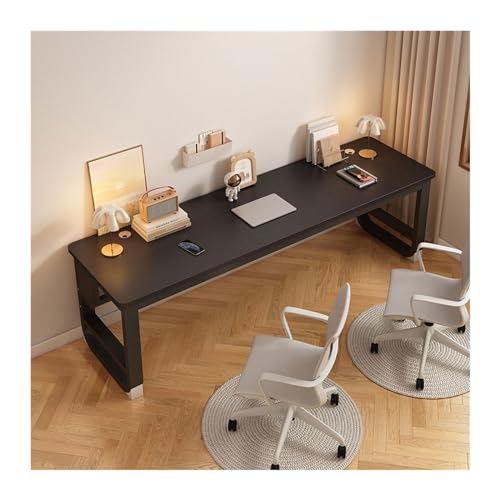 Mesa de Ordenador Escritorio Tocador de escritorio doble Simple for ordenador, escritorio todo en uno, escritorio largo pequeño for el hogar, mesa de estudio for estudiantes, escritorio de escritura O