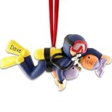 Ornaments by Elves Personalized Scuba Diver Christmas Ornament 2024 - Male Scuba Diver Ornament Appreciation Gifts for Coworkers Scuba Diving Gifts Best Friend Ornament Thank You Gifts for Coworker