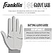 Franklin Sports MLB Batting Gloves - All Weather Pro Adult + Youth Batting Gloves Pair - Cold Weather Gloves - Baseball + Softball Batting Gloves - Black + Grey - Adult Medium