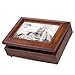 Cottage Garden Place 4x6 Photo Here You Are My Sunshine Dark Wood Finish Jewelry Music Box - You Are My Sunshine