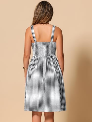 Robe vintage sans manches au drapé midi fluide et finitions chic - 3