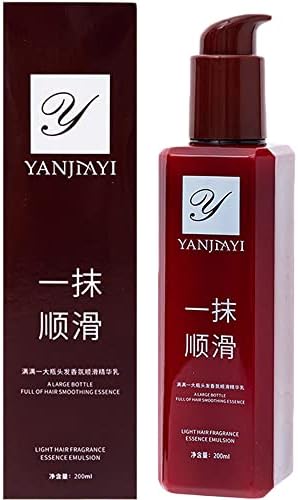 A Touch of Magic Hair Care, YANJIAYI Hair Smoothing Leave-in Conditioner, Nourishing Hair Conditioner, YANJIAYI Hair Treatment, Hair Smooth Anti-Frizz for Curly, Dry, Damaged Hair (1Bottle)