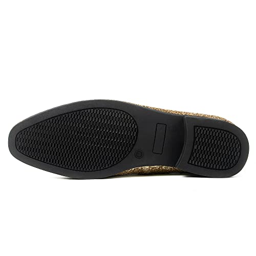Image of UUBARIS Mens Dress Loafers Tuxedo Suit Slip on Shoes