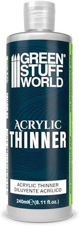 Green Stuff World for Models and Miniatures Acrylic Thinner 2102 240mL