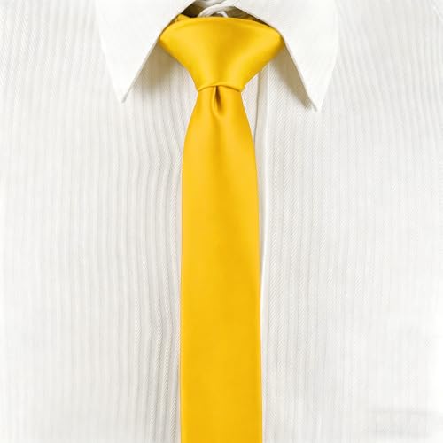 Image of Landisun Black Tie Men Women Solid Skinny Ties Slim Ties Satin Tie