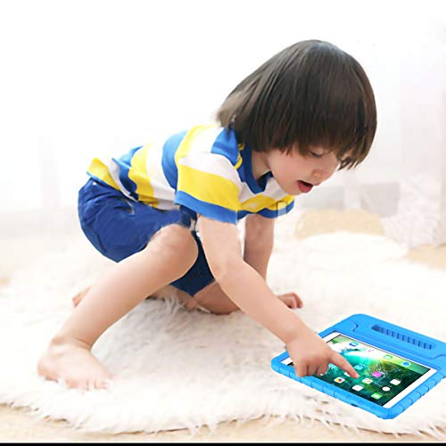 Avawo Kids Case For Ipad 9.7 2017/2018 & Ipad Air 2 - Light Weight Shock Proof Convertible Handle Stand Friendly Kids Case For 9.7-Inch Ipad 5Th & 6Th Gen, Ipad Air 1 & Ipad Air 2 - Blue #TOP5