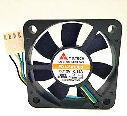 for YS.TECH FD125010EB 5010 Fan 12V 0.18A 50MM 4-Wire PWM Cooling Fan