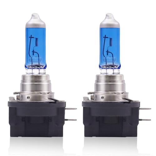 Sinoparcel H11B Halogen Headlight Bulbs, High and Low Beam 5000K, Brighter Replacement for Standard 55W Bulb, Pack of 2