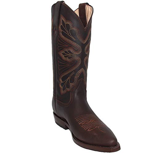 Western Shops Mens Genuine Leather Cowboy Boots, J Toe Western Leather Boots