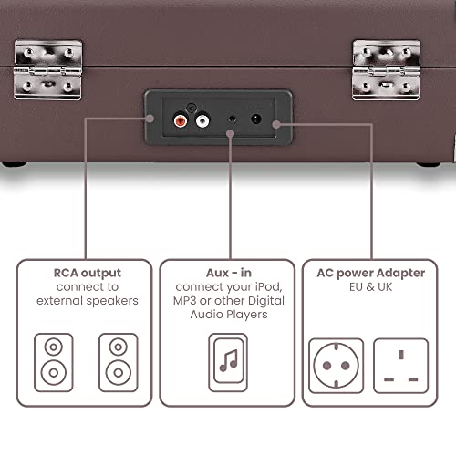 Crosley Cruiser Plus Platine Vinyle – Tourne Disque – Tourne Disque Vinyle – Platine Vinyle Bluetooth – Platines Vinyles… - Les Beatles, Paul McCartney, John Lennon, RIngo Starr, George Harrison Crosley Cruiser Plus Platine Vinyle - Tourne Disque - Tourne Disque Vinyle - Platine Vinyle Bluetooth - Platines Vinyles… – Image 4
