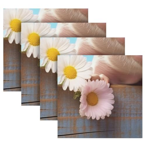 Set de 6 servilletas de tela cuadradas Pig 50.5x50.5 cm miniatura 5