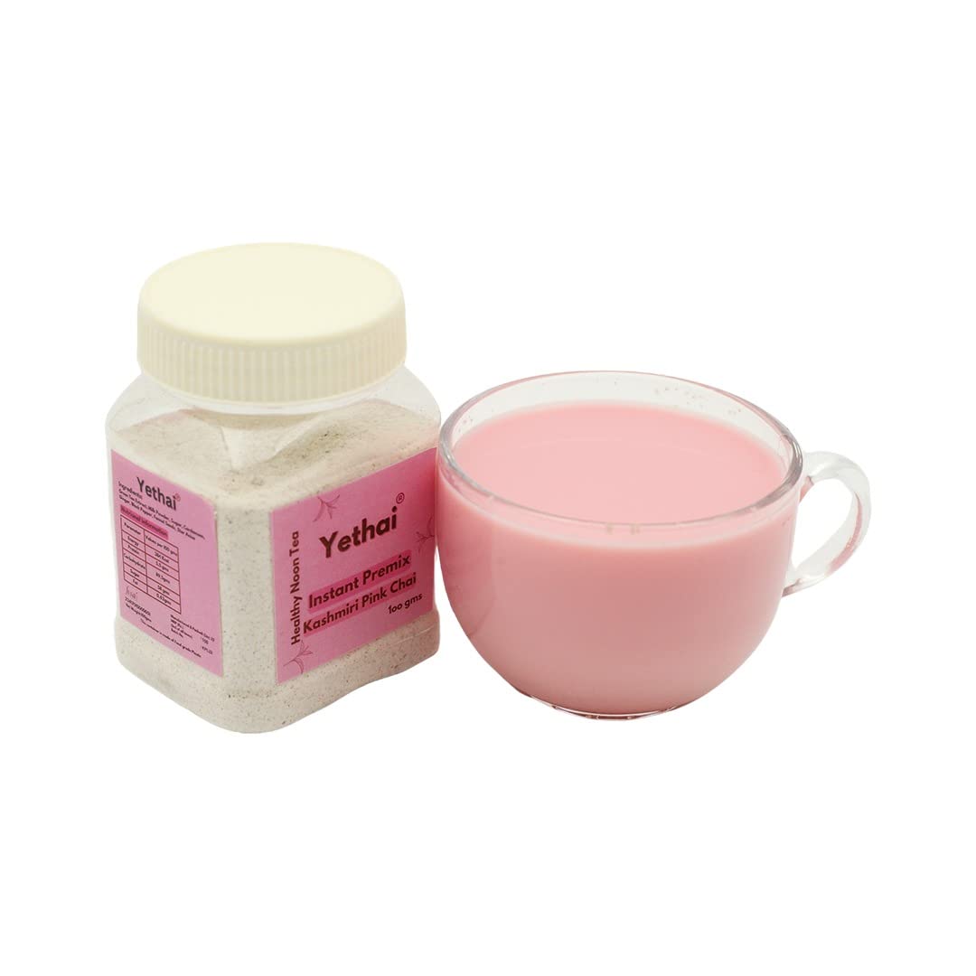 Yethai Kashmiri Pink Tea Instant, 250g (to brew min. 55 cups of Tea) | Premix Kashmiri Pink Chai | Premix Pink Tea Powder packed in food grade plastic jar (B0BR29L1QV) Amazon Price History, Amazon Price Tracker