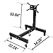 Torin Steel Rotating Wheeled Engine Stand with 360 Degree Adjustable Rotating Head and Folding Frame: 3/4 Ton (1,500 lb) Capacity, Black