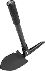 Mini Pá Dobrável Multifuncional Com Bússola 3 em 1 Pá Enxada e Bússola para Camping, Pescaria, Trilhas Para Atividades Externas