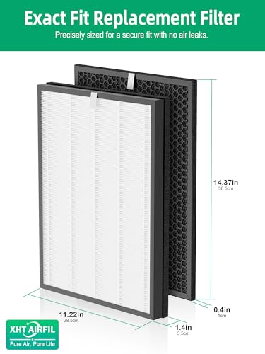Image of KH-H201 Replacement Filters Compatible with Green Air Encore Purifier, 1 Premium Filter + 1 Activated Carbon Filter, 1-Pack