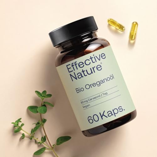 Oregano Öl Kapseln von Effective Nature – 60 vegane Kapseln