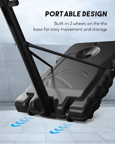 G Gx9 BASIC BASKETBALL HOOP Portable Basketball Hoop Outdoor, 4.8 To 10Ft Height Adjustable Basketball Syatem With 44 Inch Shatterproof Pc Backboard thumb #3