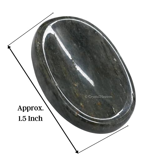 Image of Certified Blue Aventurine Crystal Thumb Worry Pebbles Stones for Anxiety Stress Relief Massage - AAA Grade Original Healing Gemstone Agate Rubbing Stone for Yoga Meditation Spiritual Reiki Feng Shui