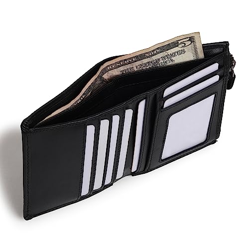 Image of TANSTITCH Slim Leather Wallet || Compact, Minimalist & Thin Wallet || RFID Protected || Front Pocket Carry Design