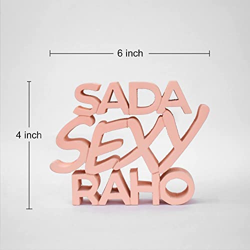 Image of Nukkad Tales Sada Sexy Raho Pink Showpiece Home Decor Items Birthday Gift Items for Couples Gift for Girls (7 x 5.40 inch)