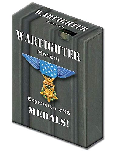  Solitaire Wargame Warfighter Expansion 55 - Medaglie moderne di guerra di giorno o ombra