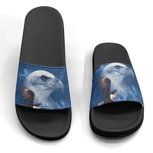 Pitovozu Christmas Deer Slippers for Women Men Comfotable Sandals Non Slip Home Bedroom Pool Shower Outdoor Slide Slippers4