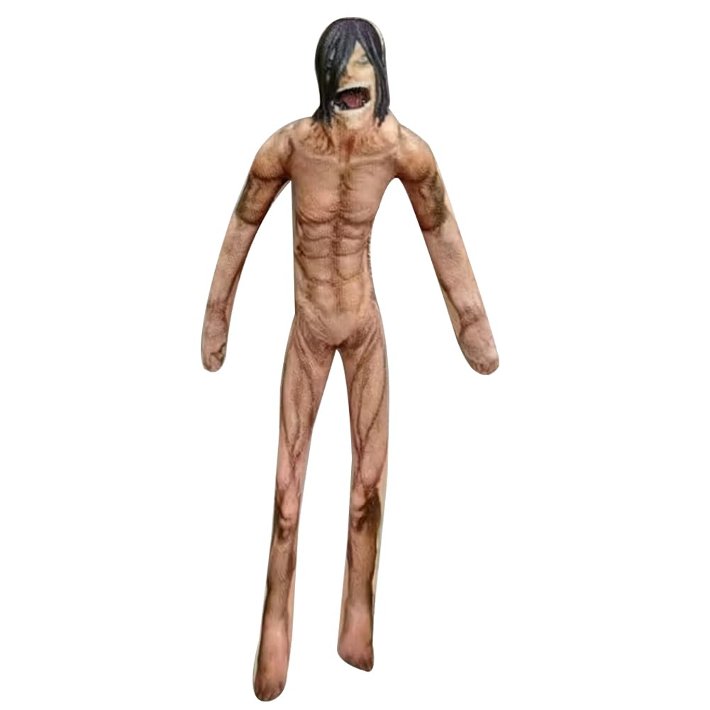 Jilijia Eren Jaeger Plush Pillow Anime Funny Twistable Action Figure 28CM