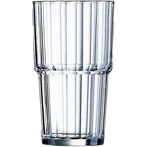 Arcoroc ARC 61698 Norvege Drinking Glass, Water Glass, Juice Glass, 320 ml, Glass, Transparent, Pack of 6 Cover