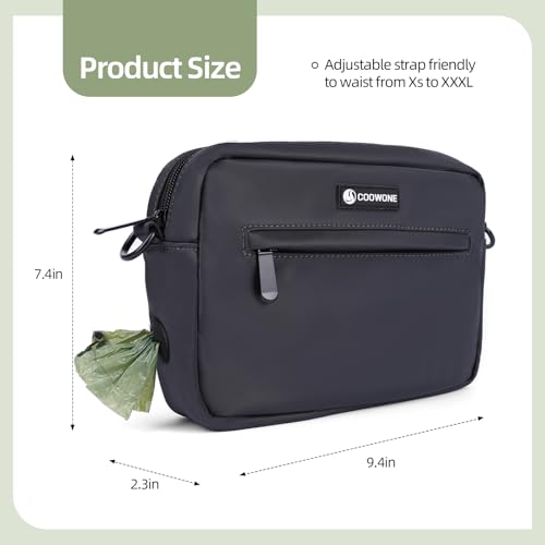 COOWONE Leckerlitasche für Hunde Gassi Tasche Hund Hundeleckerli Tasche Wasserdichte Hundeleckerlitasche Umhängetasche Eingebauter Hundekotbeutelspender Leckerlitasche für Hund zum Training