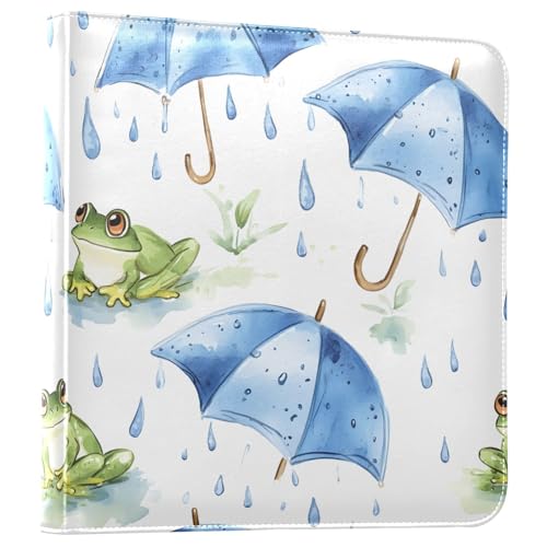 Álbum de fotos adhesivo DIY Scrapbook Album Rainy Frogs 3 anillas 40 páginas 8x10 para memoria miniatura 1