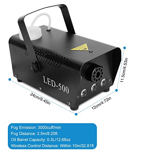 Máquina de humo automática 400W con control remoto inalámbrico miniatura 2