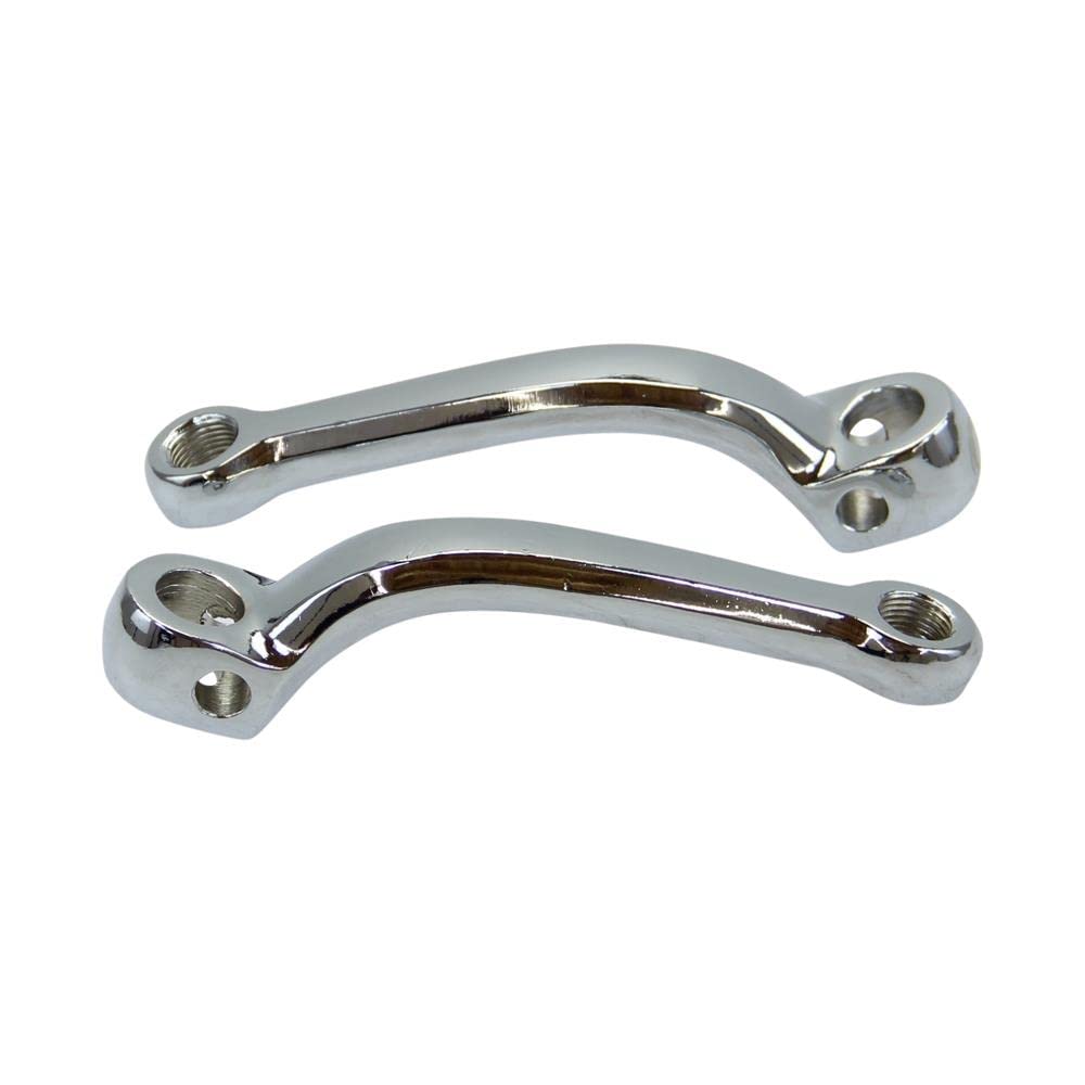 Pedalarm Tretkurbel Set, gebogen, verchromt kompatibel mit Hercules Prima Sachs 504 505