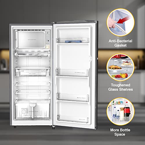 Image of Whirlpool 274 L 4 Star Inverter Direct-Cool Single Door Refrigerator (305 IMPRO PLUS PRM 4S INV ALPHA STEEL-Z, Alpha Steel, Auto Defrost Technology, 2023 Model)