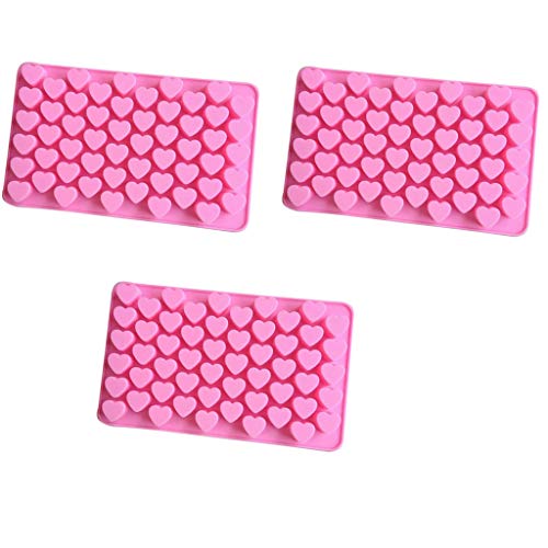 Pastel de silicona para hornear dulces Mini molde de chocolate DIY Molde en forma de corazón 55 agujeros Cocina, y bar Vasos De Calavera