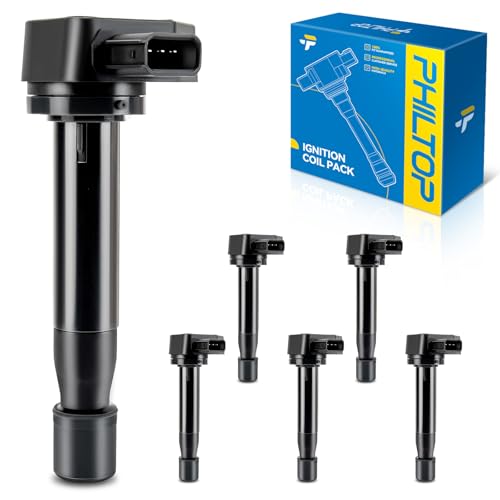 Image of PHILTOP UF242 Ignition Coil Packs Fits for Honda 1999-2007 Odyssey, 2008-2010 Odyssey 3.5L, 2000-2003 Accord 3.0L, Acura 1999-2008 TL, 2005-2008 RL, 2001-2003 CL
