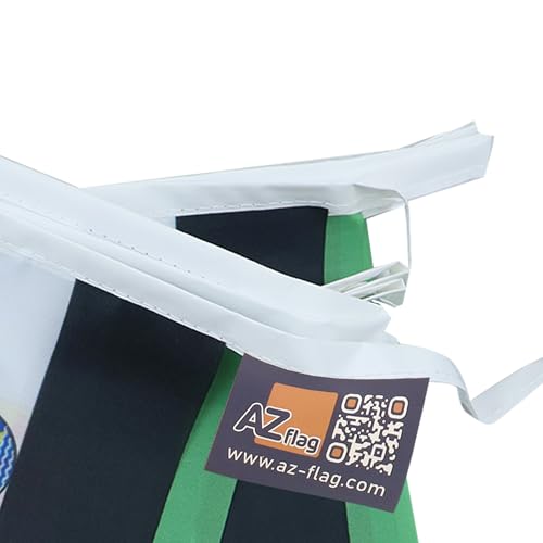 Image of AZ FLAG Estremadura 6 meters BUNTING Flag 20 flags 9'' x 6'' - Spanish region of Extremadura STRING flags 15 x 21 cm