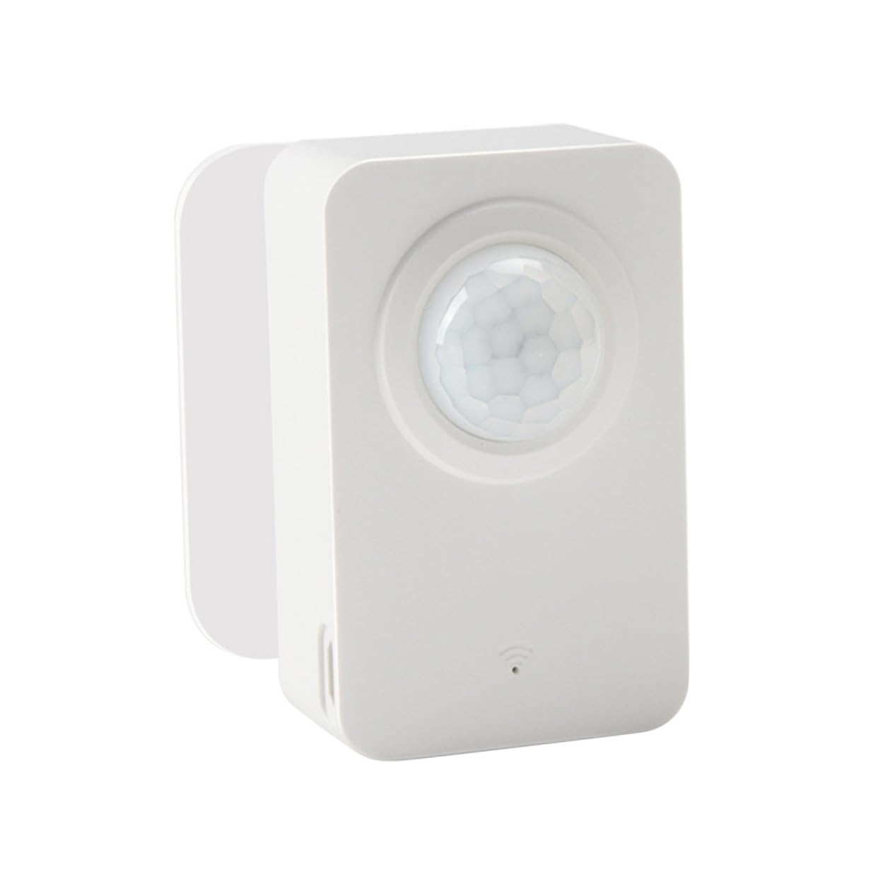 Intelligenter WLAN Pir Bewegungsmelder Sensor für Menschen und Tiere | Kabel, Echtzeit Alarmbenachrichtigung, Klebe Montage, für Tür und Küche, Weißes Abs Gehäuse