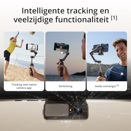 DJI Osmo Mobile 7P-gimbalstabilisator voor iPhone, Android, Native tracking, Verlichting, 3-assige telefoongimbal, Snel starten, Bewerken met één tik, Ingebouwde verlengstang en statief - Afbeelding 3