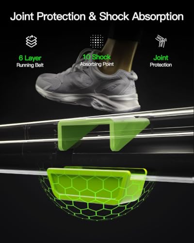 Image of FINEHORSE Walking Pad with 13% Auto Incline, Under Desk Treadmill for Home | 6-Level 13% Auto Incline, 330LBS Capacity, 2.5HP, LED Display,Remote Control, <45dB Portable Treadmills for Home Office