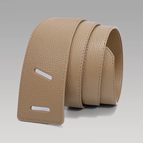 SUOSDEY 2 Pack Women Tie a Knot Belt Genuine Leather Full Grain Leather Waist Belt for Dress Coat Clothing Accessories4